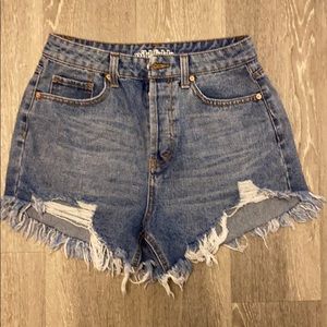 Wild Fable high waist distressed jean shorts